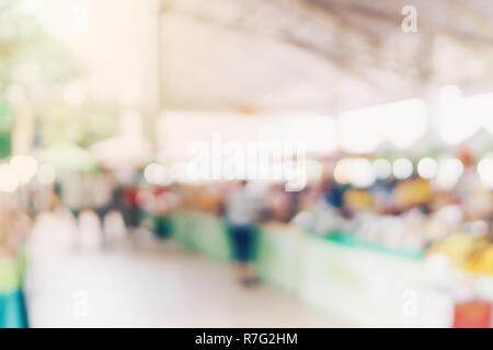 Abstract blur image of shopping mall with Christmas decoration on the ...