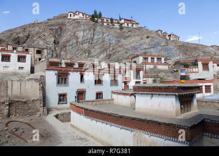 Buildings in Lamayuru Monastery, Ladakh, Jammu and Kashmir, India Stock Photo