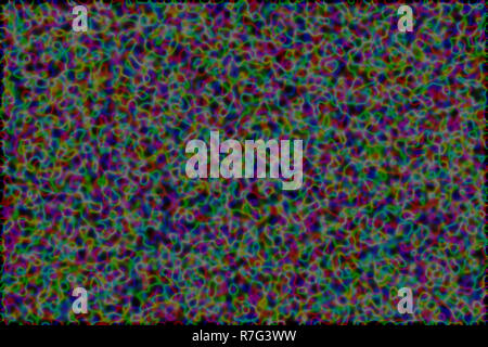 Rainbow filaments of many different colors forming a psychedelic abstract background Stock Photo