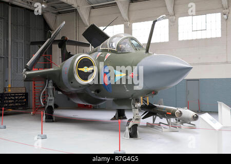 Hawker-Siddeley Buccaneer S2B at the Duxford Imperial Air Museum,Duxford, Cambridgeshire,uk Stock Photo