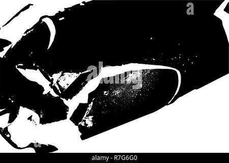 abstract black and white background, vintage grunge texture pattern Stock Photo