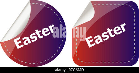 Easter sign icon. Easter label tag symbol Stock Photo