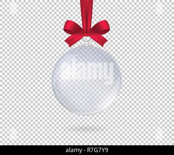 Realistic Christmas Ball Vector Illustration Set Isolated On A White ...