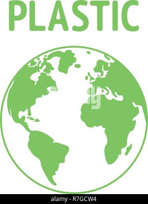 Flat planet Earth icon. Vector illustration for web banner, web and mobile, infographics. Stock Vector