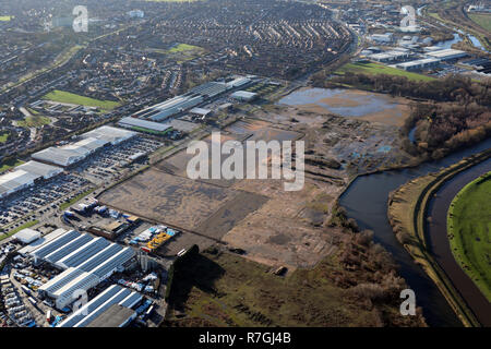 aerial view of development land on Wheatley Hall Road, Doncaster Stock Photo