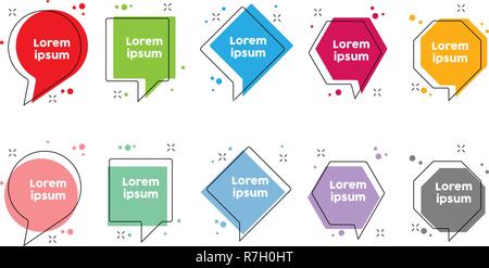 Quote text bubble. Commas, note, message and comment Vector illustration. Stock Vector