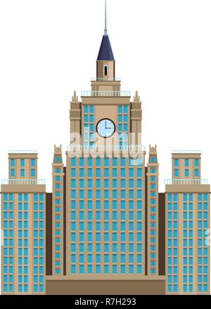 moscow state university icon Stock Vector