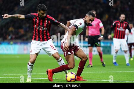 ESCLUSIVA MILAN  Foto Spada/LaPresse 09 December  2018 Milano ( Italia ) sport calcio Milan vs Torino  - Campionato di calcio Serie A TIM 2018/2019 - Stadio San Siro  Nella foto: Suso  EXCLUSIVE MILAN  Photo Spada/LaPresse December 09 , 2018 Milan ( Italy ) sport soccer Milan vs Torino - Italian Football Championship League A TIM 2018/2019 - San Siro Stadium In the pic: Suso Stock Photo