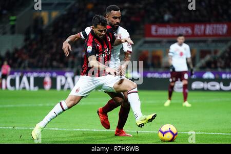 ESCLUSIVA MILAN  Foto Spada/LaPresse 09 December  2018 Milano ( Italia ) sport calcio Milan vs Torino  - Campionato di calcio Serie A TIM 2018/2019 - Stadio San Siro  Nella foto: Suso  EXCLUSIVE MILAN  Photo Spada/LaPresse December 09 , 2018 Milan ( Italy ) sport soccer Milan vs Torino - Italian Football Championship League A TIM 2018/2019 - San Siro Stadium In the pic: Suso Stock Photo