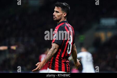 ESCLUSIVA MILAN  Foto Spada/LaPresse 09 December  2018 Milano ( Italia ) sport calcio Milan vs Torino  - Campionato di calcio Serie A TIM 2018/2019 - Stadio San Siro  Nella foto: Suso  EXCLUSIVE MILAN  Photo Spada/LaPresse December 09 , 2018 Milan ( Italy ) sport soccer Milan vs Torino - Italian Football Championship League A TIM 2018/2019 - San Siro Stadium In the pic: Suso Stock Photo