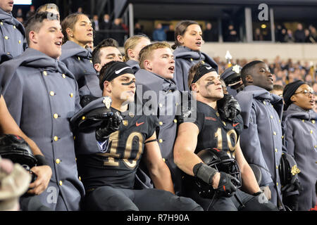 Philadelphia, Pennsylvania, USA. 8th December, 2018. Army Cadets sing their alma mater following the game held at Lincoln Financial Field in Philadelphia, Pennsylvania. Credit: Amy Sanderson/ZUMA Wire/Alamy Live News Stock Photo