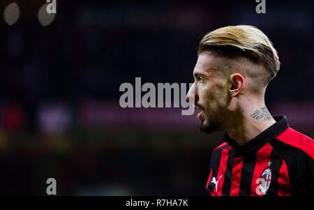 ESCLUSIVA MILAN  Foto Spada/LaPresse 09 December  2018 Milano ( Italia ) sport calcio Milan vs Torino  - Campionato di calcio Serie A TIM 2018/2019 - Stadio San Siro  Nella foto:  Castillejo  EXCLUSIVE MILAN  Photo Spada/LaPresse December 09 , 2018 Milan ( Italy ) sport soccer Milan vs Torino - Italian Football Championship League A TIM 2018/2019 - San Siro Stadium In the pic:  Castillejo Stock Photo