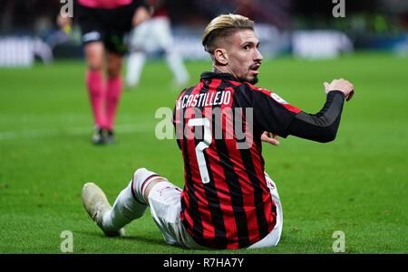 ESCLUSIVA MILAN  Foto Spada/LaPresse 09 December  2018 Milano ( Italia ) sport calcio Milan vs Torino  - Campionato di calcio Serie A TIM 2018/2019 - Stadio San Siro  Nella foto:  Castillejo  EXCLUSIVE MILAN  Photo Spada/LaPresse December 09 , 2018 Milan ( Italy ) sport soccer Milan vs Torino - Italian Football Championship League A TIM 2018/2019 - San Siro Stadium In the pic:  Castillejo Stock Photo