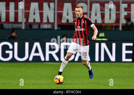 Milan, Italy. 9th Dec 2018. Ignazio Abate (AC Milan) during the Serie A TIM football match between FC Internazionale Milano and Torino FC at Stadio Giuseppe Meazza on 9th Dicember, 2018 in Milan, Italy. Credit: FABIO PETROSINO/Alamy Live News Stock Photo