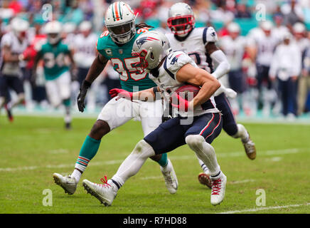 SEP 13, 2015 : Miami Dolphins cornerback Walt Aikens (35) waits for the  snap during the season opening matchup between the Miami Dolphins and the  Washington Redskins at FedEx Field in Landover