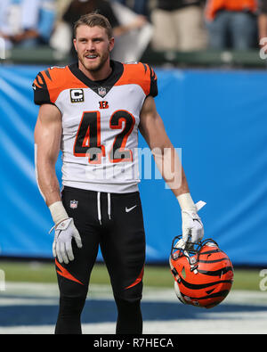 September 15, 2019: Cincinnati Bengals defensive back Clayton Fejedelem (42)  reacts during NFL football game action between the San Francisco 49ers and  the Cincinnati Bengals at Paul Brown Stadium on September 15