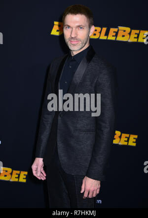 Los Angeles, USA. 09th Dec, 2018. Travis Knight 058 arrives at the premiere of Paramount Pictures' 'Bumblebee' at the TCL Chinese Theatre on December 9, 2018 in Hollywood, California. Credit: Tsuni/USA/Alamy Live News Stock Photo