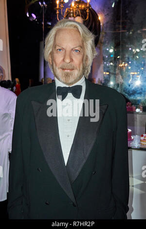 MONTREAL, CANADA - SEPTEMBER 23, 2018: Donald Sutherland, famous Canadian actor. Wax museum Grevin in Montreal, Quebec, Canada Stock Photo