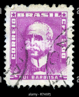 Postage stramp from Brazil in the Portraits - Famous People in Brazil History series issued in 1956 Stock Photo