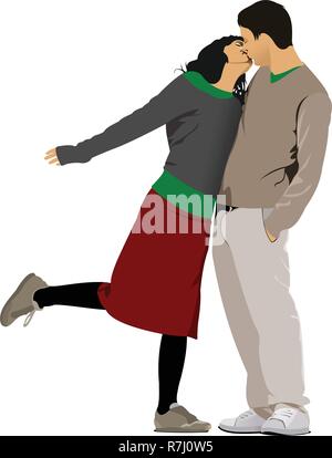 Pop Art KIssing Couple Stock Vector Image & Art - Alamy