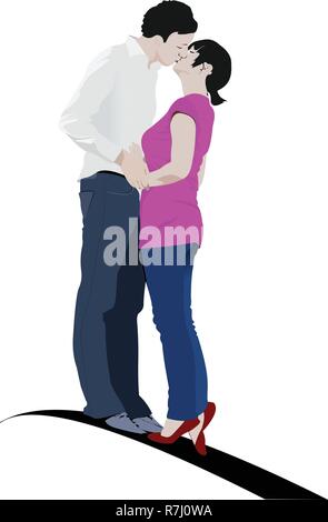 Pop Art KIssing Couple Stock Vector Image & Art - Alamy