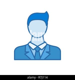 Businessman Filled Related Vector Icon Stock Vector