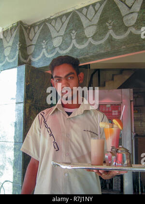 waiter in Cairo, Egypt Stock Photo