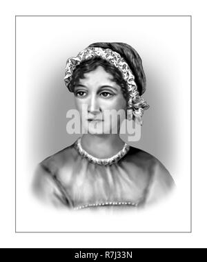 Jane Austen  1775 - 1817  English Novelist Stock Photo