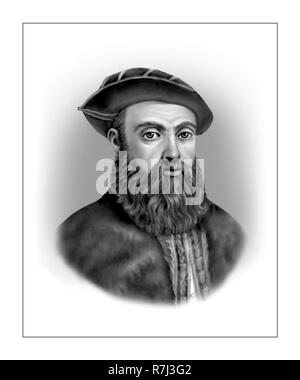 Ferdinand Magellan  c1480 - 1521  Portuguese Navigator Stock Photo