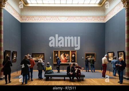Gallery inside the Rijksmuseum in Amsterdam, The Netherlands Stock Photo