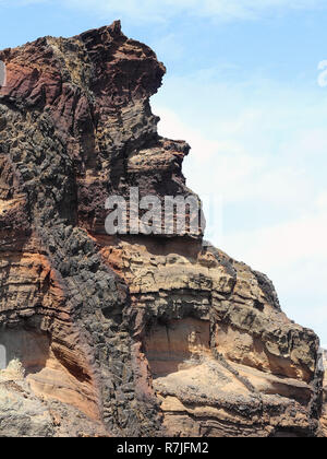 Rocks on Ponta de São Lourenço on Madeira Stock Photo