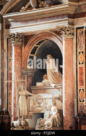 Tomb of Pope Alexander VII by Gian Lorenzo Bernini in Italian Renaissance Papale Basilica Maggiore di San Pietro in Vaticano (Papal Basilica of St. Pe Stock Photo