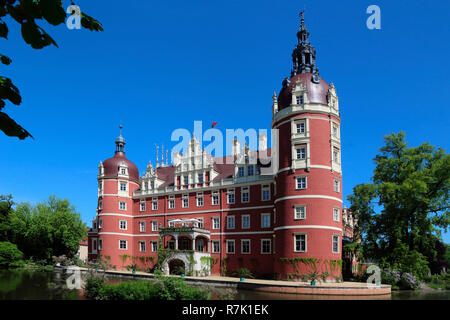 Bad Muskau castle water ditch Stock Photo