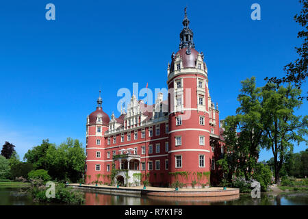 Bad Muskau castle water ditch Stock Photo