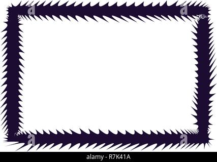 Spike scribble frame Stock Vector