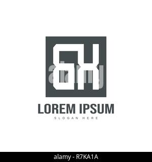 Initial letter logo design. minimalist letter logo template design Stock Vector