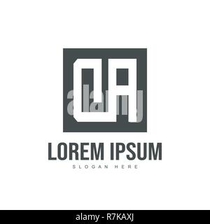 Initial letter logo design. Minimalist letter logo template design Stock Vector
