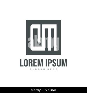 Initial letter logo design. Minimalist letter logo template design Stock Vector