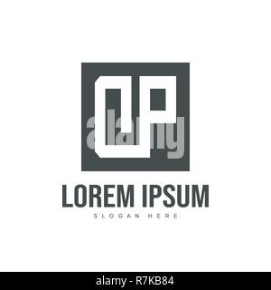 Initial letter logo design. Minimalist letter logo template design Stock Vector