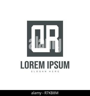 Initial letter logo design. Minimalist letter logo template design Stock Vector