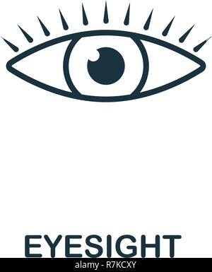 Eyesight icon. Premium style design from healthcare icon collection. Pixel perfect Eyesight icon for web design, apps, software, print usage Stock Vector