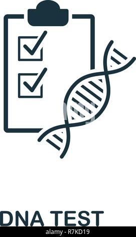 DNA Test icon. Premium style design from healthcare icon collection. Pixel perfect Dna Test icon for web design, apps, software, print usage Stock Vector