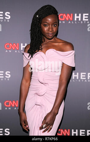 New York, USA. 9th Dec 2018. Danai Gurira attend the 12th Annual CNN Heroes: An All-Star Tribute at American Museum of Natural History on December 9, 2018 in New York City. Credit: Ron Adar/Alamy Live News Stock Photo