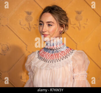 London, UK. 10th December 2018. Saoirse Ronan attends the European Premiere of 'Mary Queen Of Scots' at Cineworld Leicester Square on December 10, 2018 in London, England. Credit: Gary Mitchell, GMP Media/Alamy Live News Stock Photo