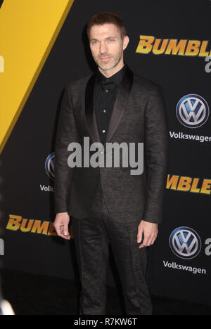 Travis Knight  12/09/2018 The Global Premiere of 'Bumblebee' held at TCL Chinese Theater in Los Angeles, CA  Photo: Cronos/Hollywood News Stock Photo