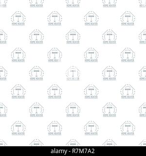 Comfort heater pattern vector seamless Stock Vector