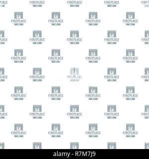 Fireplace pattern vector seamless Stock Vector