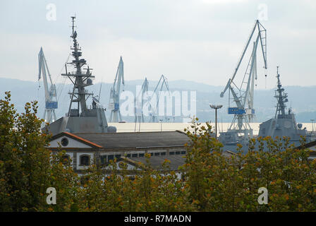 The Naval Base of Ferrol also known as Arsenal of Ferrol is a military base and arsenal of the Spanish Navy located in Ferrol, Spain. It is the main S Stock Photo