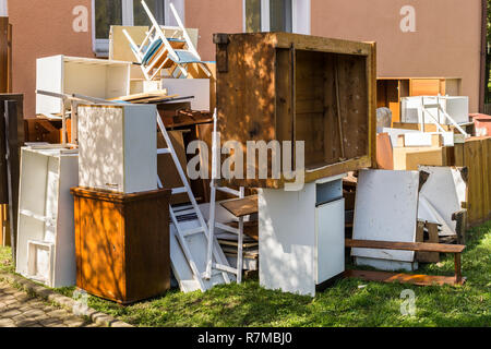 Bulky waste disposal Stock Photo