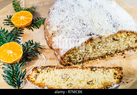 Christmas Stollen Christmas Time Stock Photo